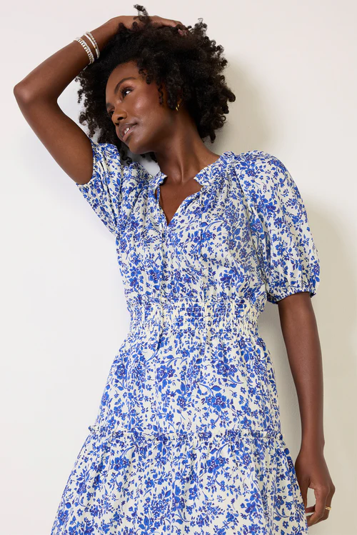 Charlotte Striped Midi Dress